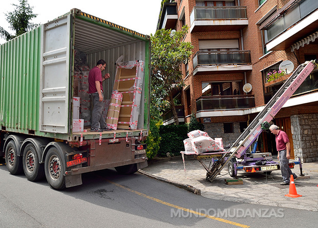 Mudanza para embarcar